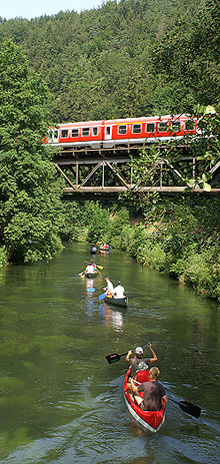 Kanufahrt auf der Pegnitz