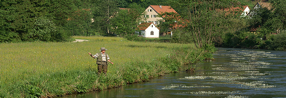 Fliegenfischen an der Pegnitz